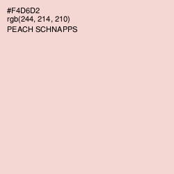 #F4D6D2 - Peach Schnapps Color Image